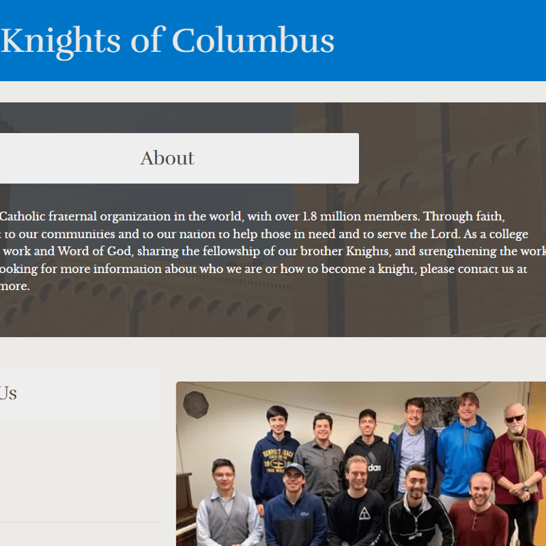 Catholic University and Student Organizations in USA - UCLA Knights of Columbus
